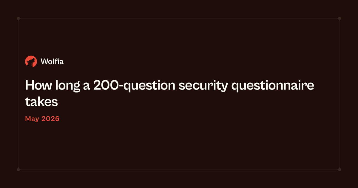 How long a 200-question security questionnaire takes