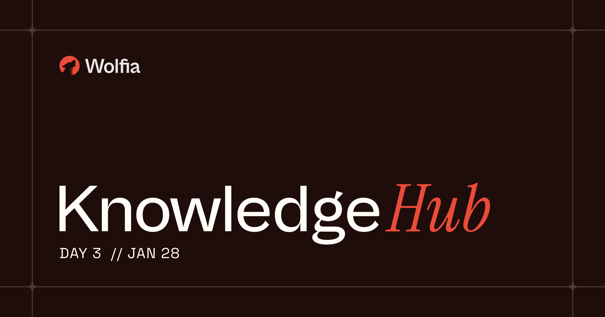 Knowledge Hub: Every source, every expert, one warehouse