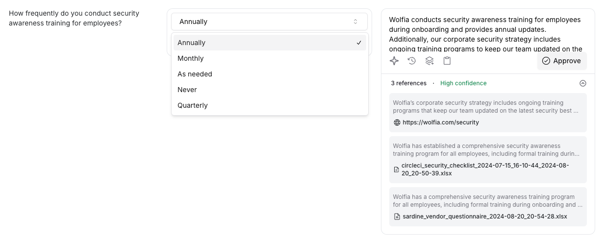 Automatic In-Place Spreadsheet Filling