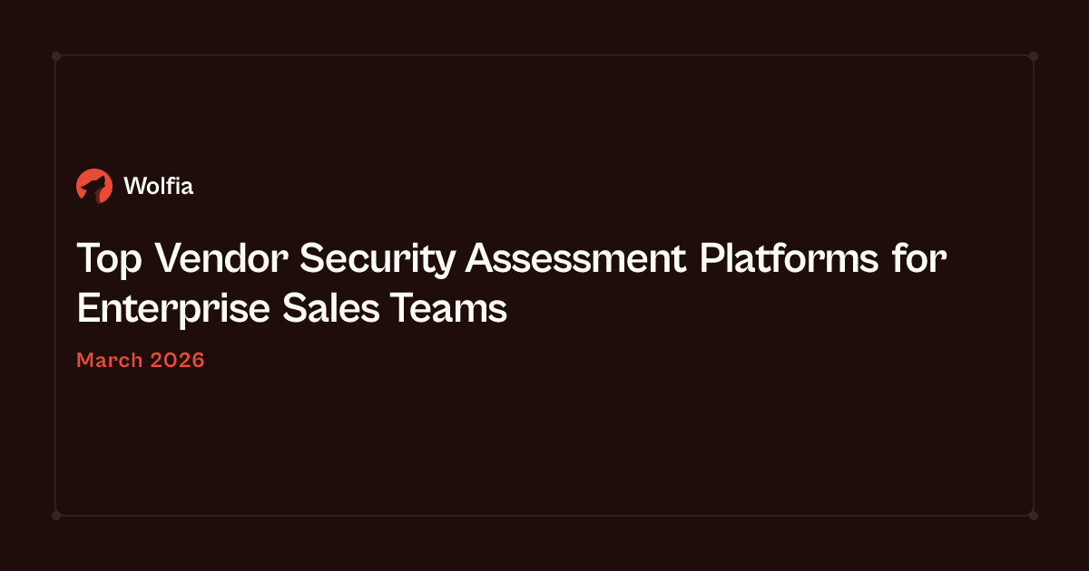Top Vendor Security Assessment Platforms for Enterprise Sales Teams in March 2026